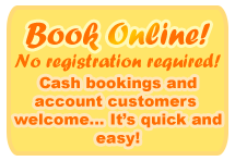 Book online now!  It's easy and there's no registration required!